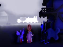 a Ghost Train in Ponyville