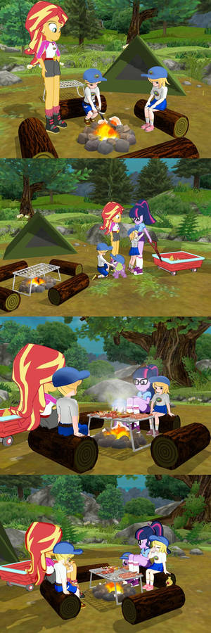 BBQ Camping lunch