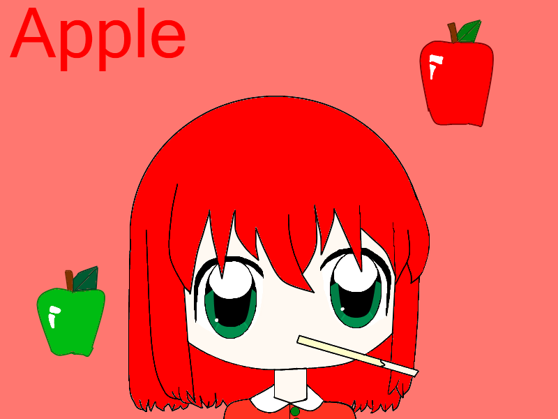 apple pocky chibi