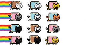 1 and 2 point Nyan Cats