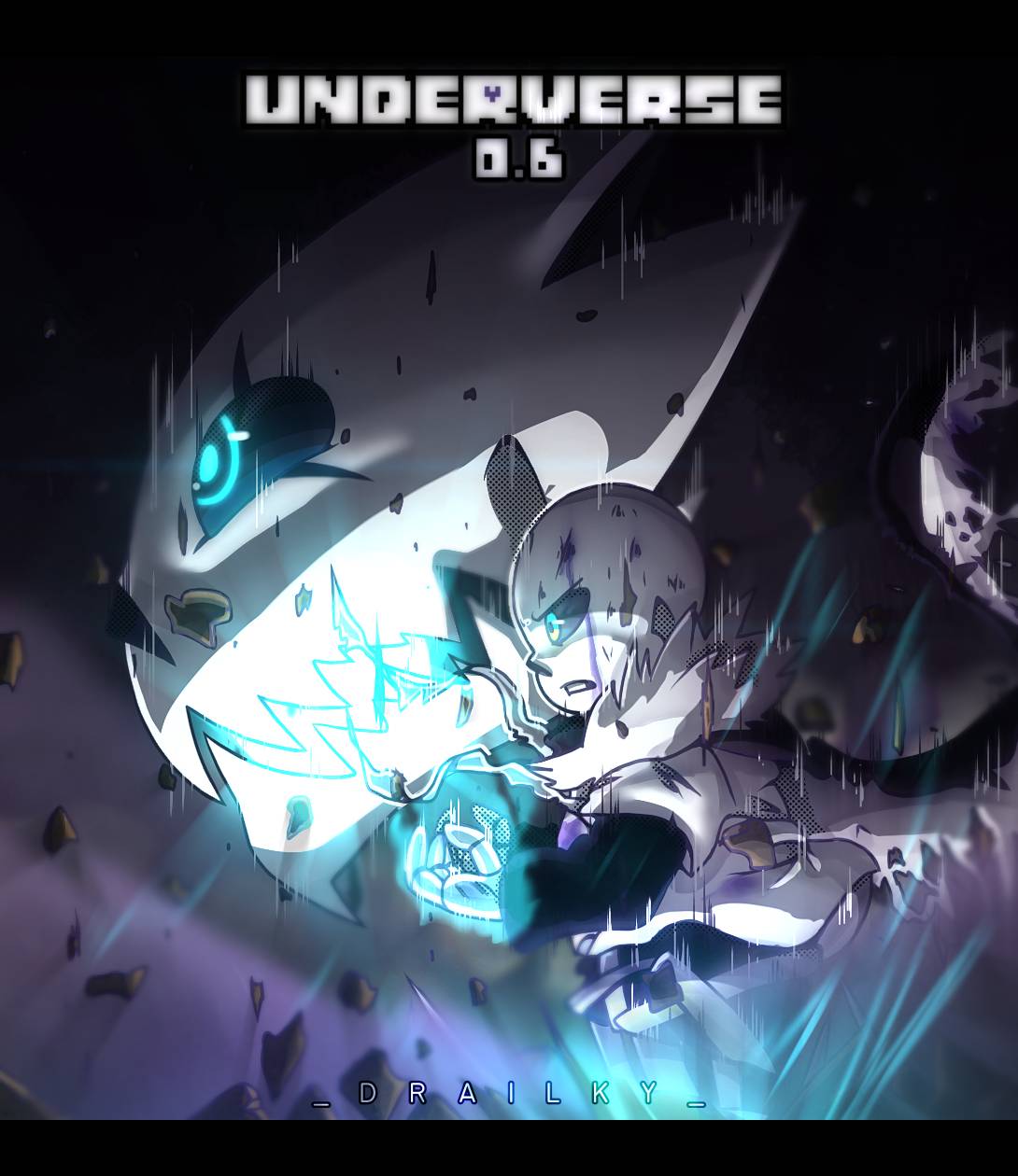 Underverse Cross taking half of Sanses soul by Gasterchromar on DeviantArt