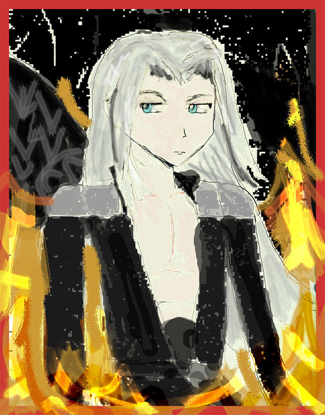 One winged Angel Colored by Nathalie35 on DeviantArt