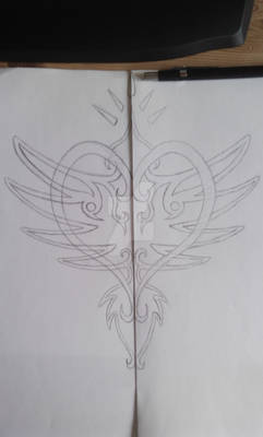 Word of Love emblem sketch WIP
