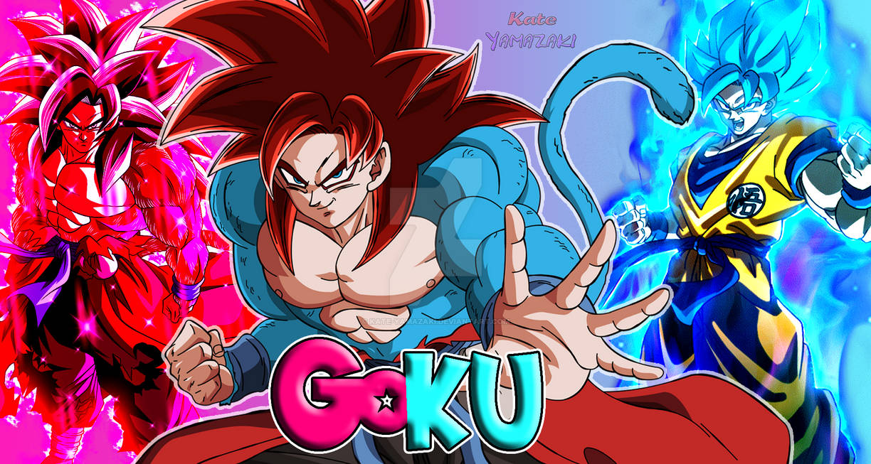 Inoart 🇨🇱 on X: Goku ssj 4 límite breaker y goku ssj blue
