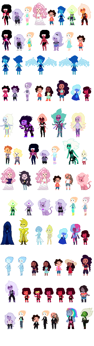 .:StevenUniverseMiniPixels-UPDATED-SPOILERS:.