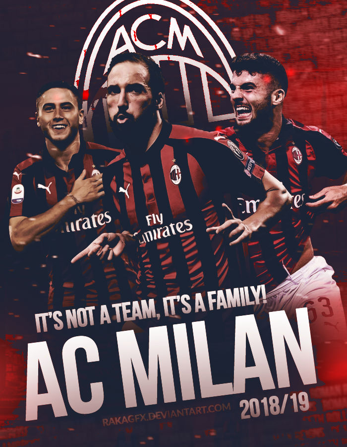 AC Milan 2018/19 Poster ft. JeriKane by RakaGFX on DeviantArt