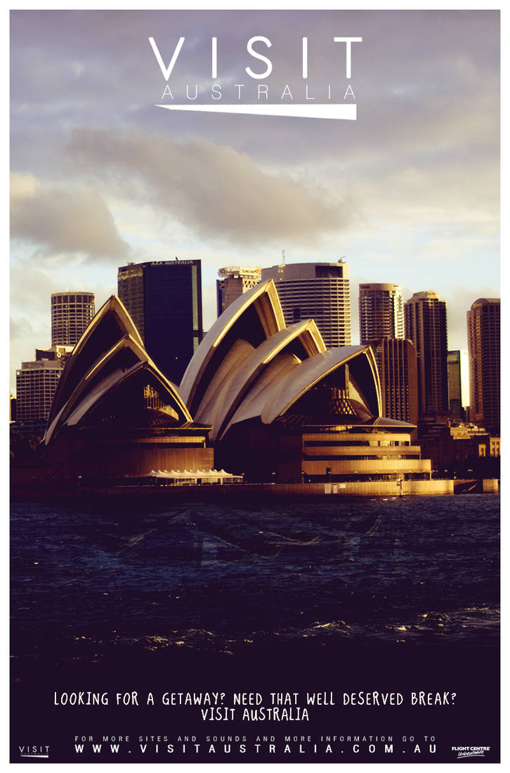 Visit Australia Advertisement Poster by UprisingGfx on DeviantArt