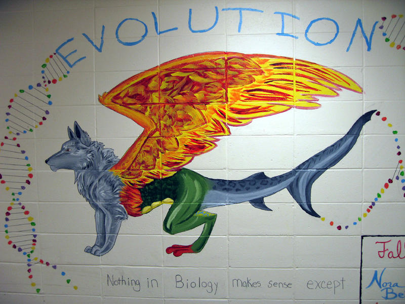 Evolution Mural by SolarGriffin on DeviantArt