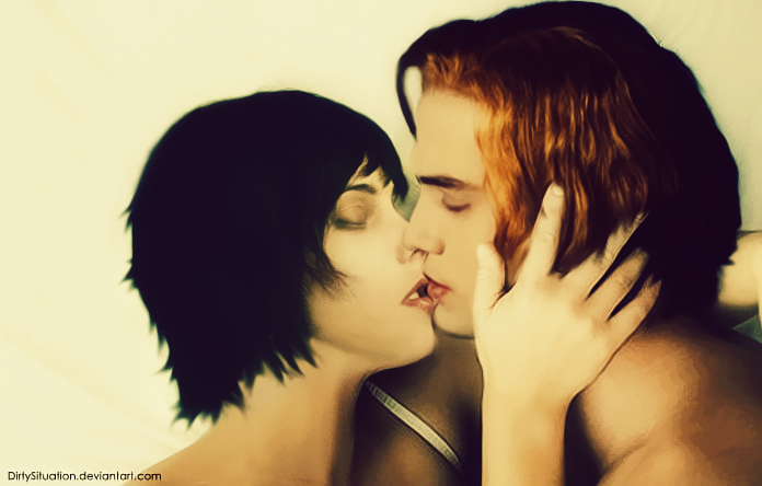 Alice and Jasper Kiss