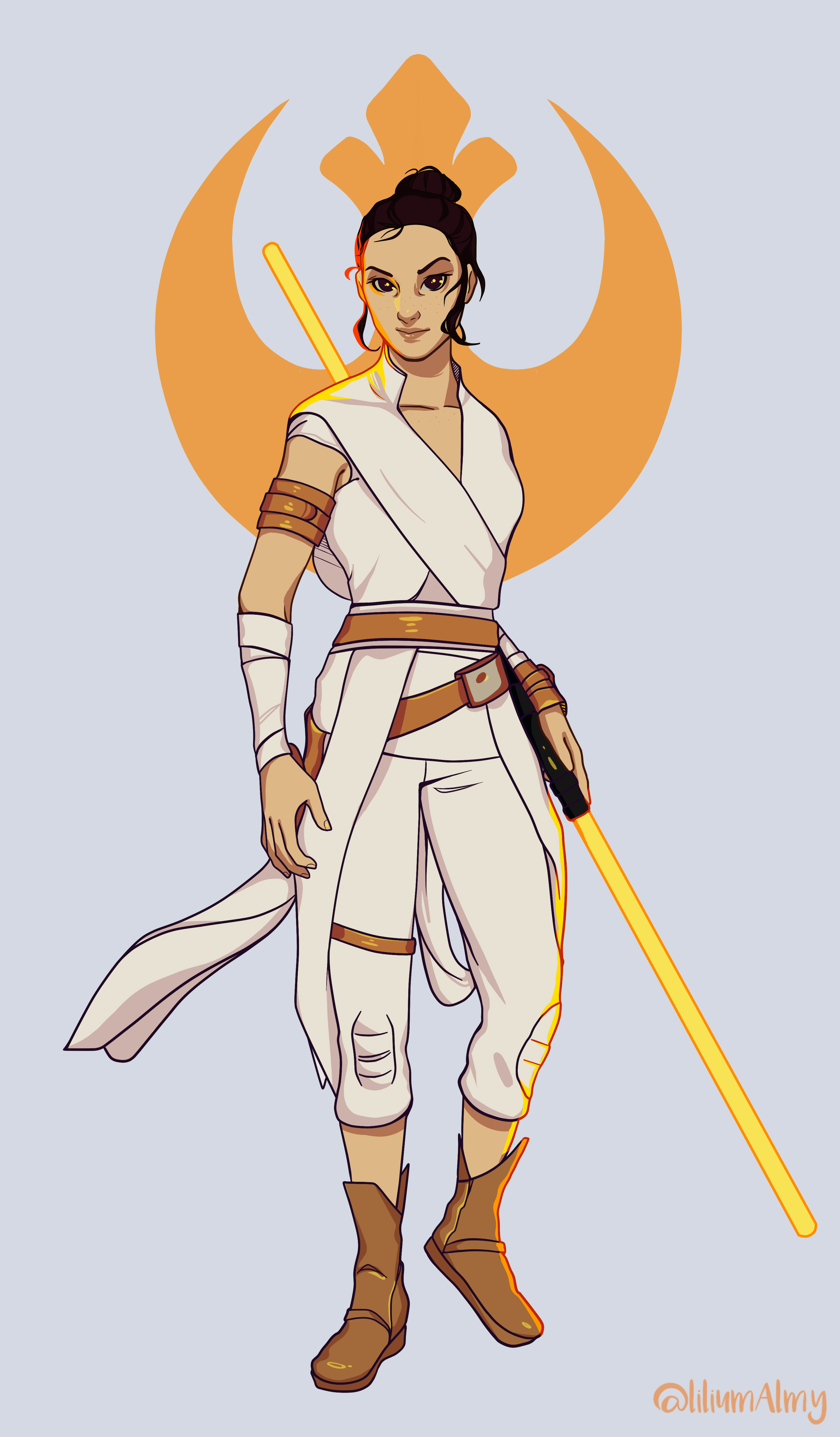 Rey Painted vetor by LiliumAlmy on DeviantArt