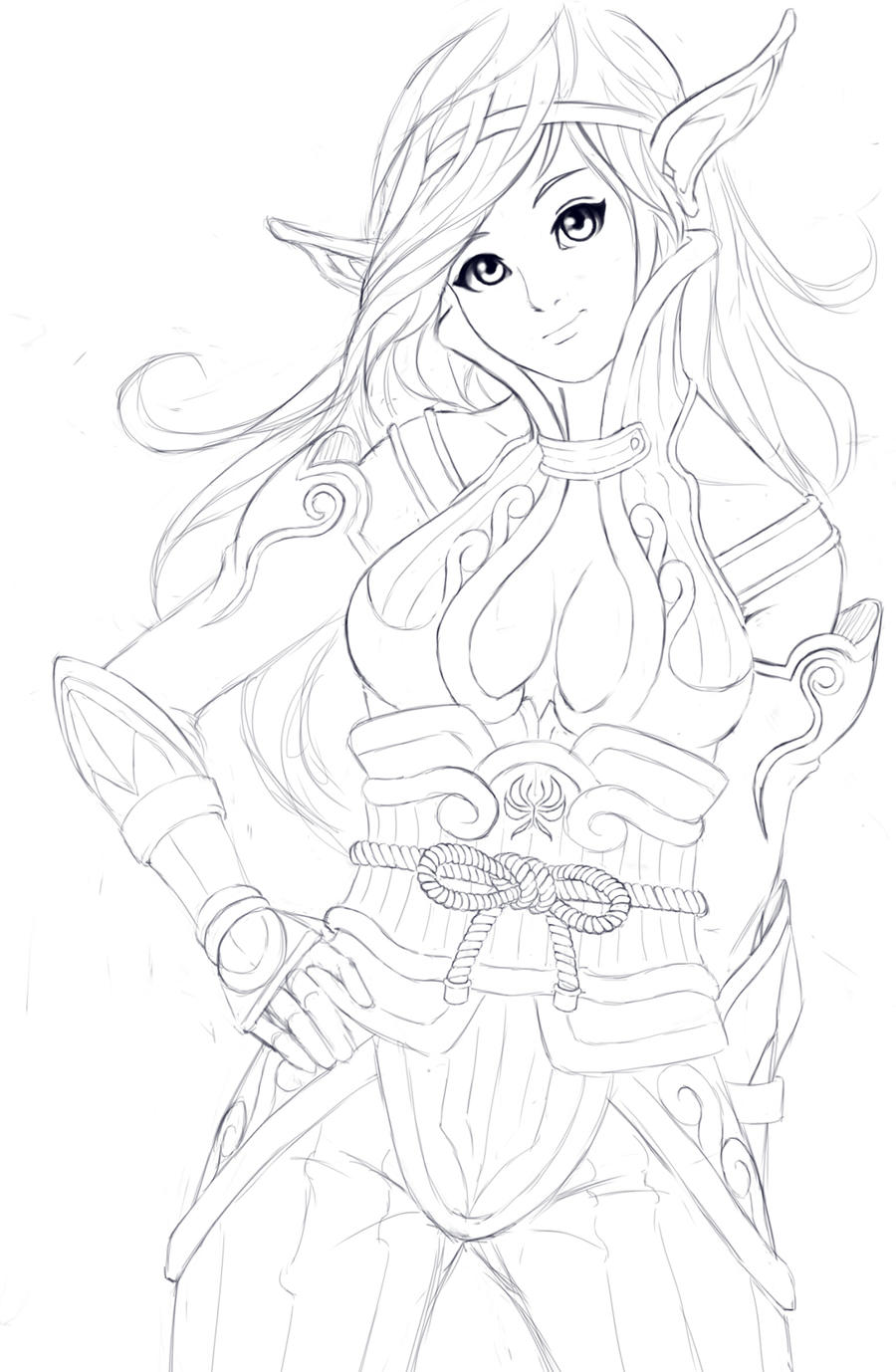 Elf Warrior by Project-Cow on DeviantArt