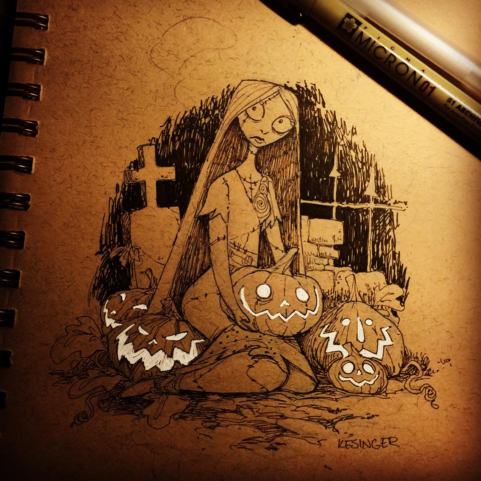 sally inktober sketch