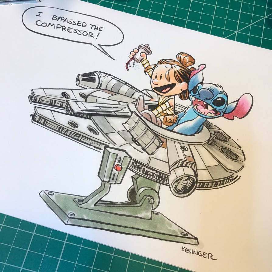 Rey and stitch by BrianKesinger on DeviantArt