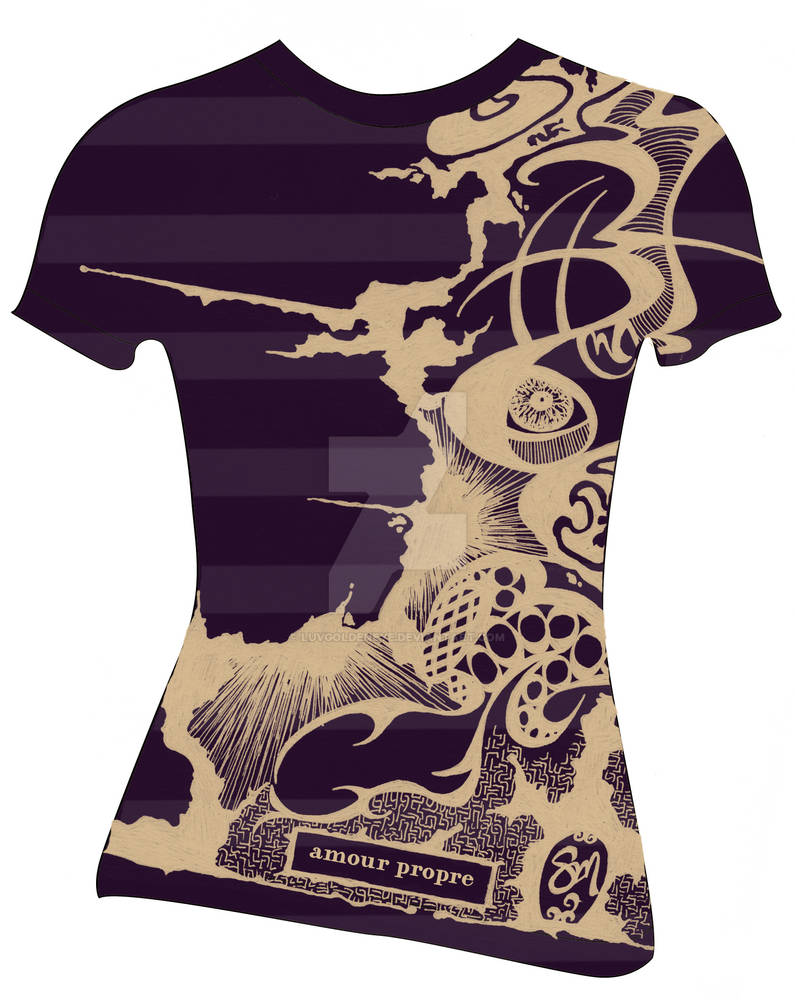 amour propre T-shirt Design 2 by luvgoldeneye on DeviantArt