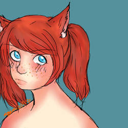 Cat Girl practice piece