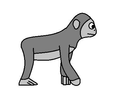 Oreopithecus by Badpiggieslover123 on DeviantArt