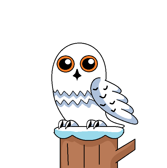 Cartoon Snowy Owl by Badpiggieslover123 on DeviantArt