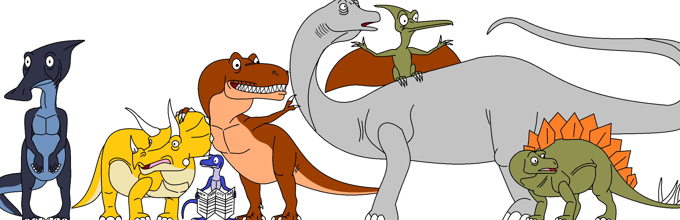 We Re Back Dinos In Disney Style By Badpiggieslover123 On Deviantart We Re Back Dinos In Disney Style By Badpiggieslover123 On Deviantart