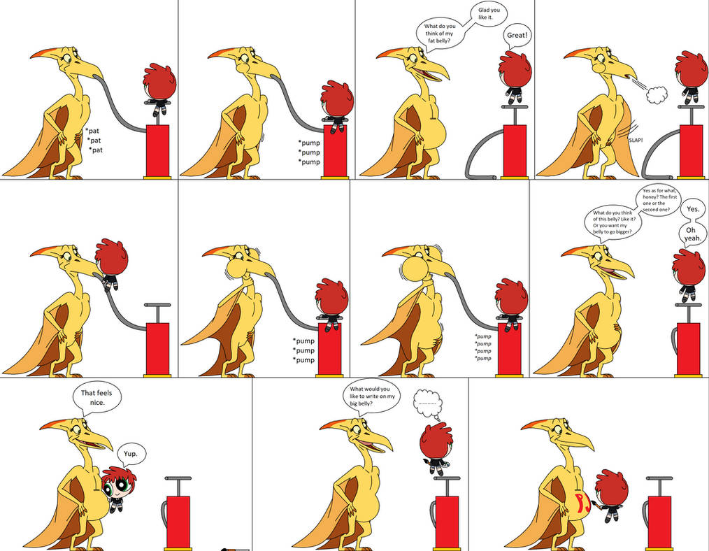 Etta belly inflation ft. PjtheBarbarian by Badpiggieslover123 on DeviantArt