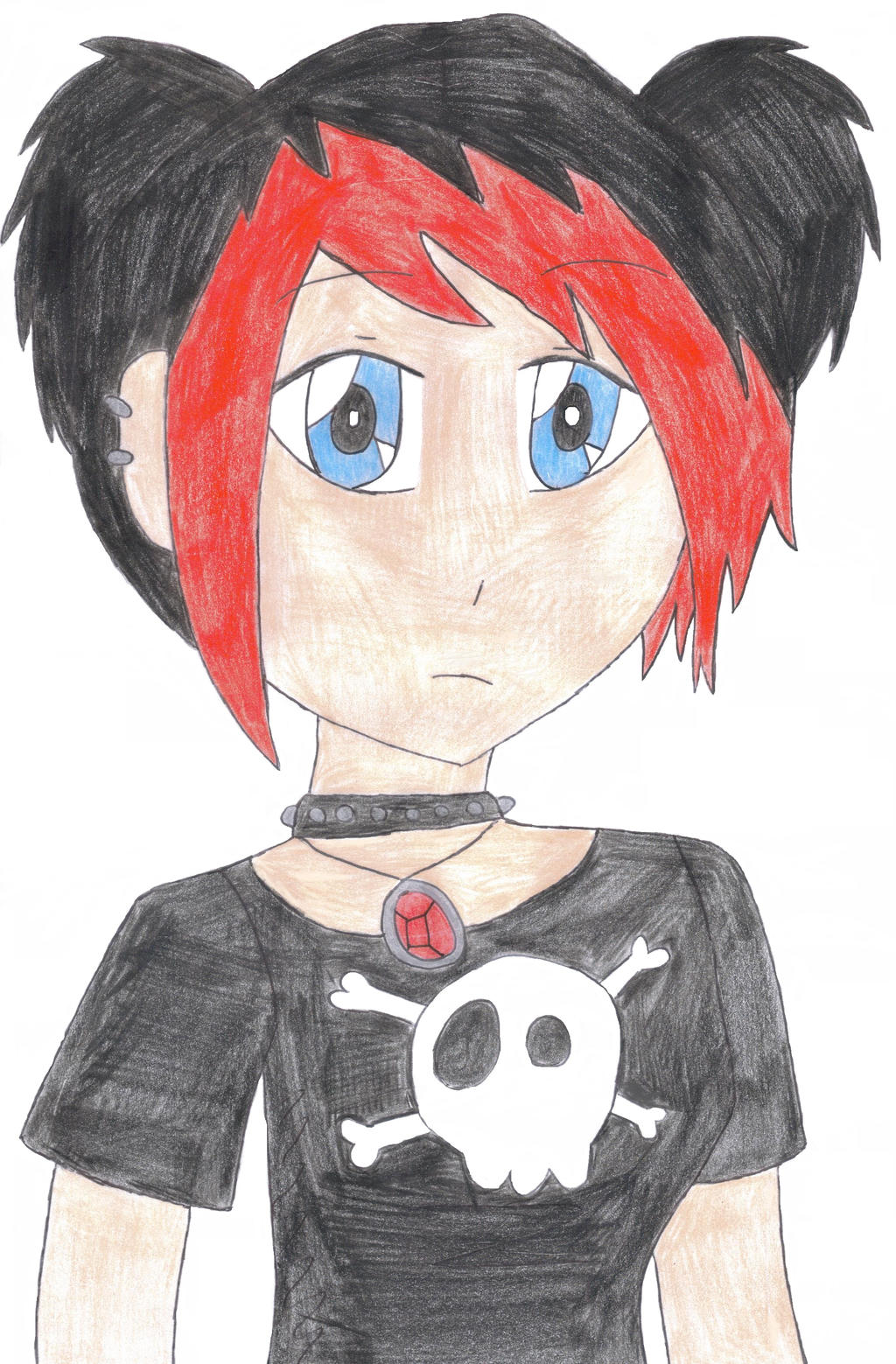 Emo anime girl by CrimsonSkull18 on DeviantArt