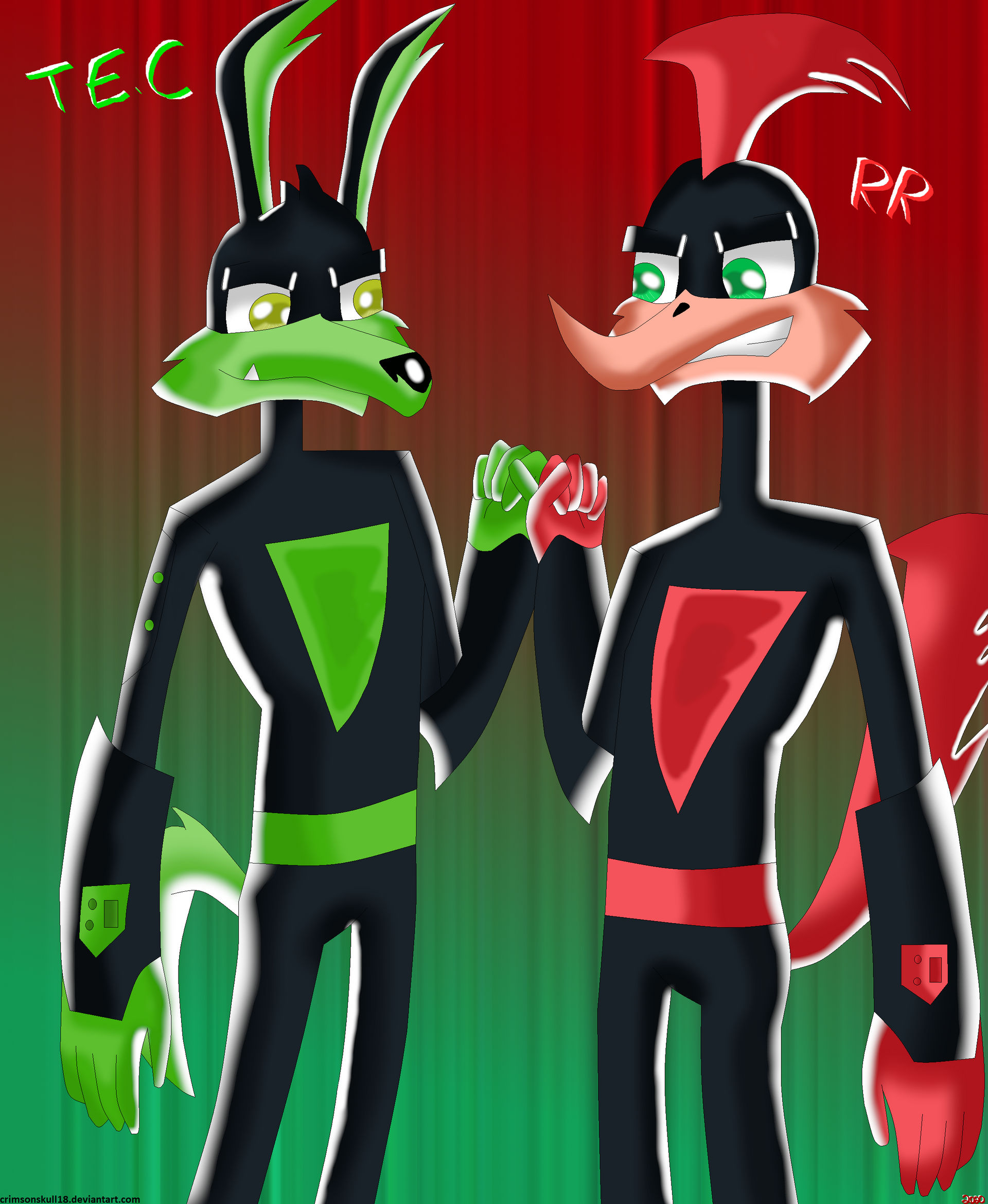 Tech and Rev by CrimsonSkull18 on DeviantArt