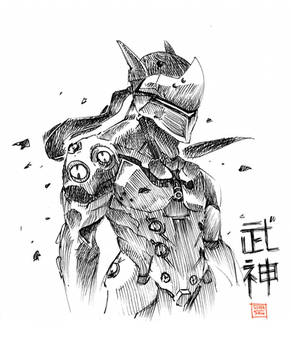 Genji Shimada Fan art sketch