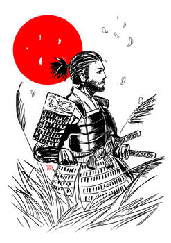 Samurai in the wind