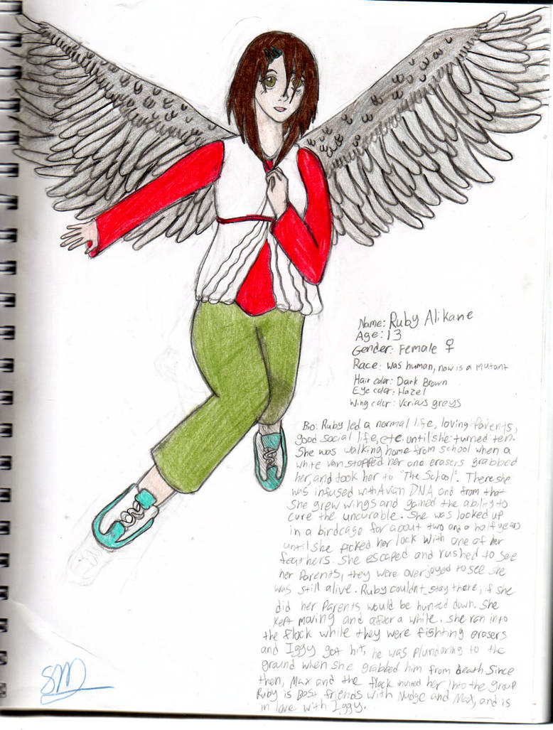 Ruby Alkine, Maximum Ride OC by EbellVictoria on DeviantArt