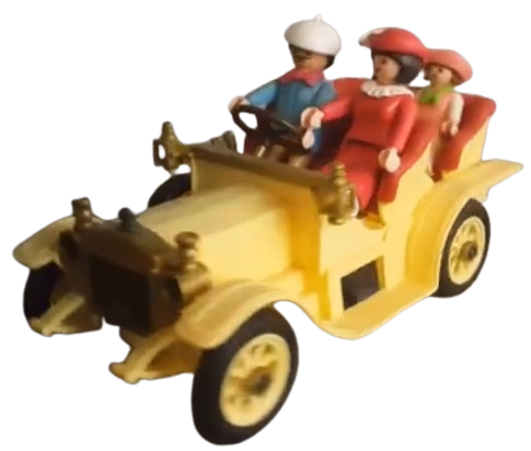 Playmobil Victorian Family Riding on a Car Render by