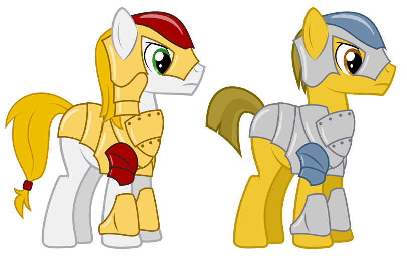 MLP:FiM -  Bronytown Armor (Captain and Private)