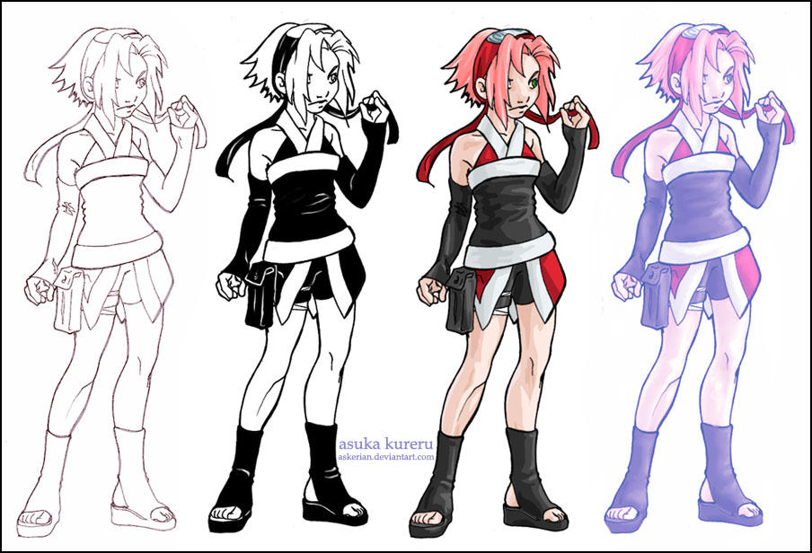 Sakura - relooked by askerian on DeviantArt