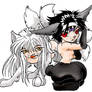 chibi furries hiei and kurama