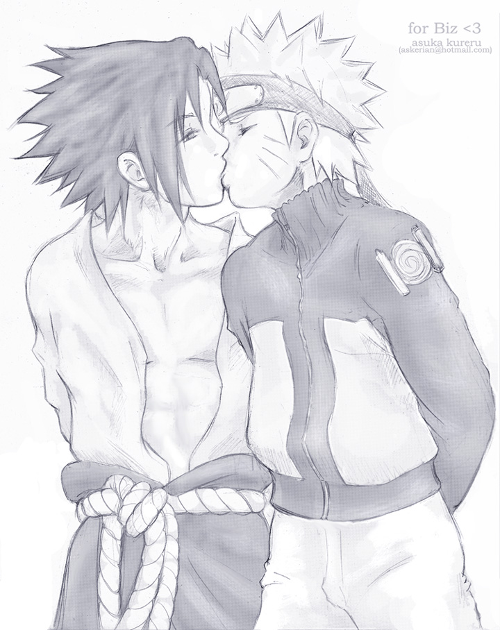 SasuNaru - post-timeskip kiss