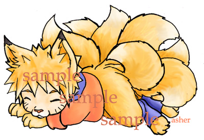 Chibi fox-Naruto for Gaia