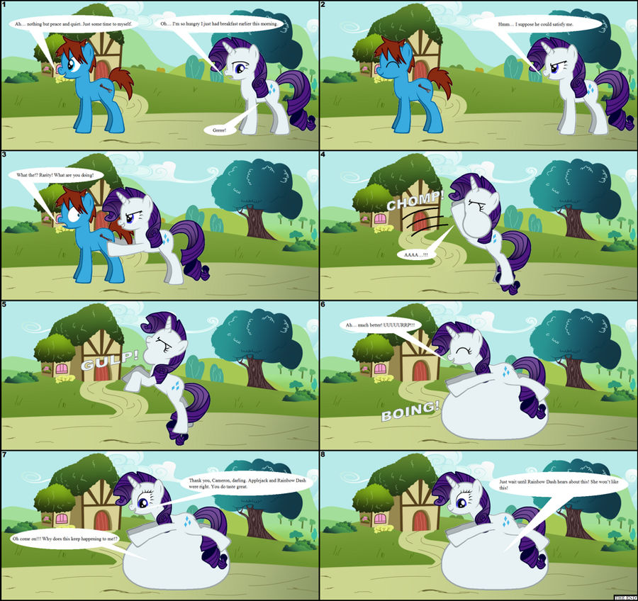 Rarity ate Cameron MLP FIM Vore Comic by GuardianSoulMLP on DeviantArt