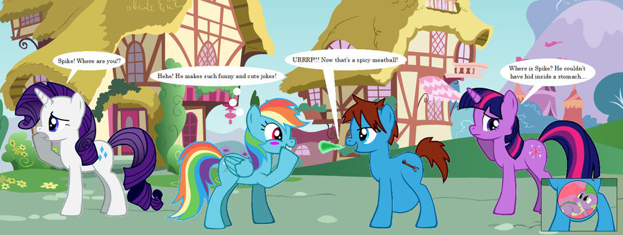 Cameron Swallows Spike (MLP - FIM Vore) by GuardianSoulMLP on DeviantArt