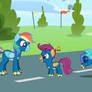 Blue Lance and Scootaloo the Junior Wonderbolts