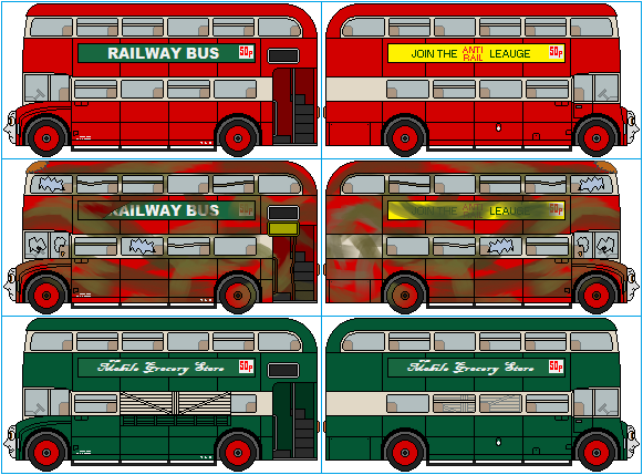 RWS Bulgy the Double Decker Bus Sprites by GuardianSoulMLP on DeviantArt