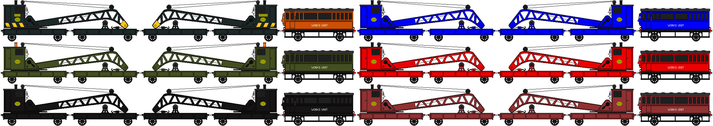 Assorted Breakdown Train Sprites by GuardianSoulMLP on DeviantArt