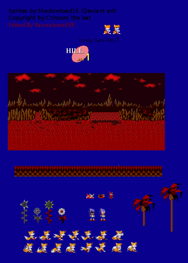 Sonic.exe Green Hill blood river sprites by MattSpriteMaster on DeviantArt