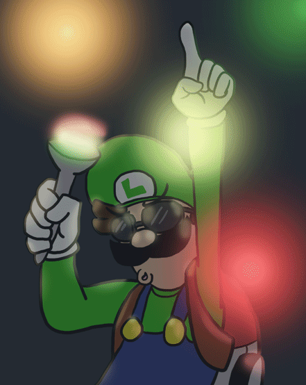 Luigi's Mansion Disco gif