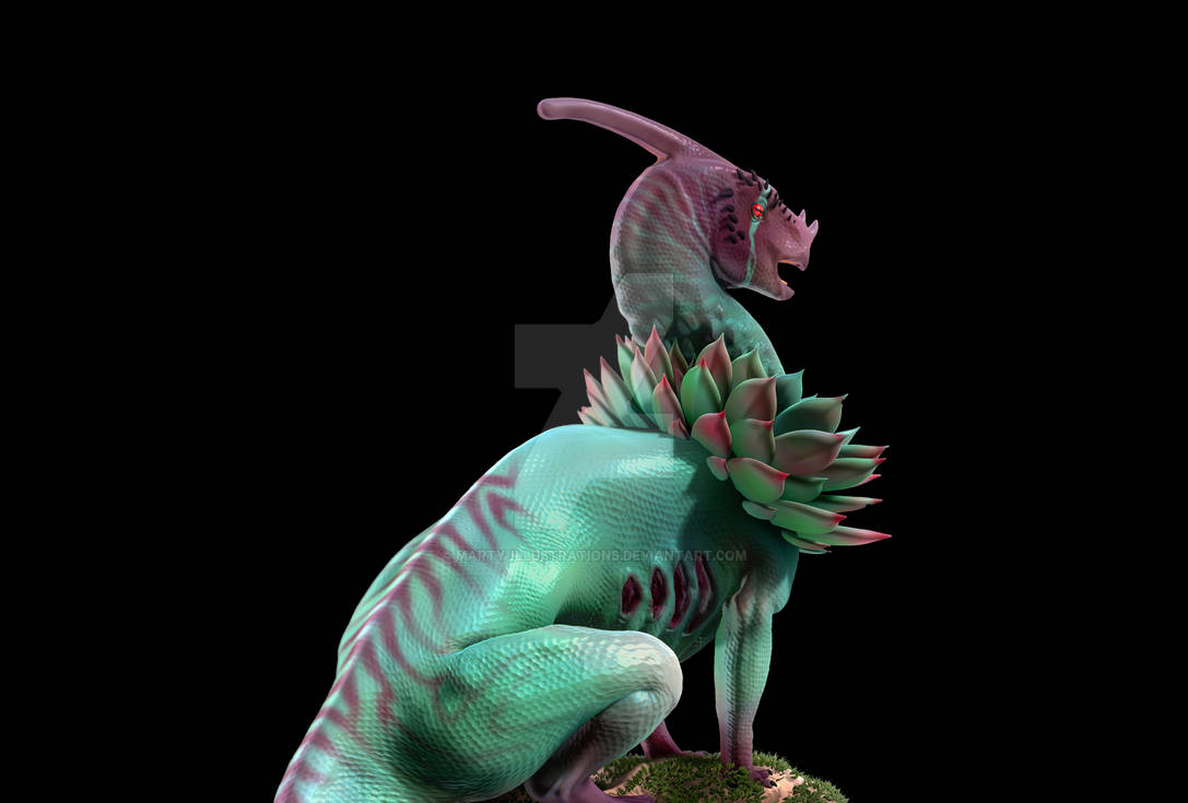 Cactusaurus Cactus Creature 1/2 by Marty-Illustrations on DeviantArt