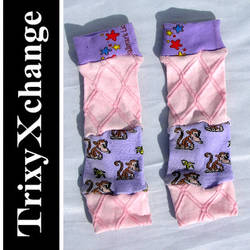 TX Pink Baby Leg Warmers