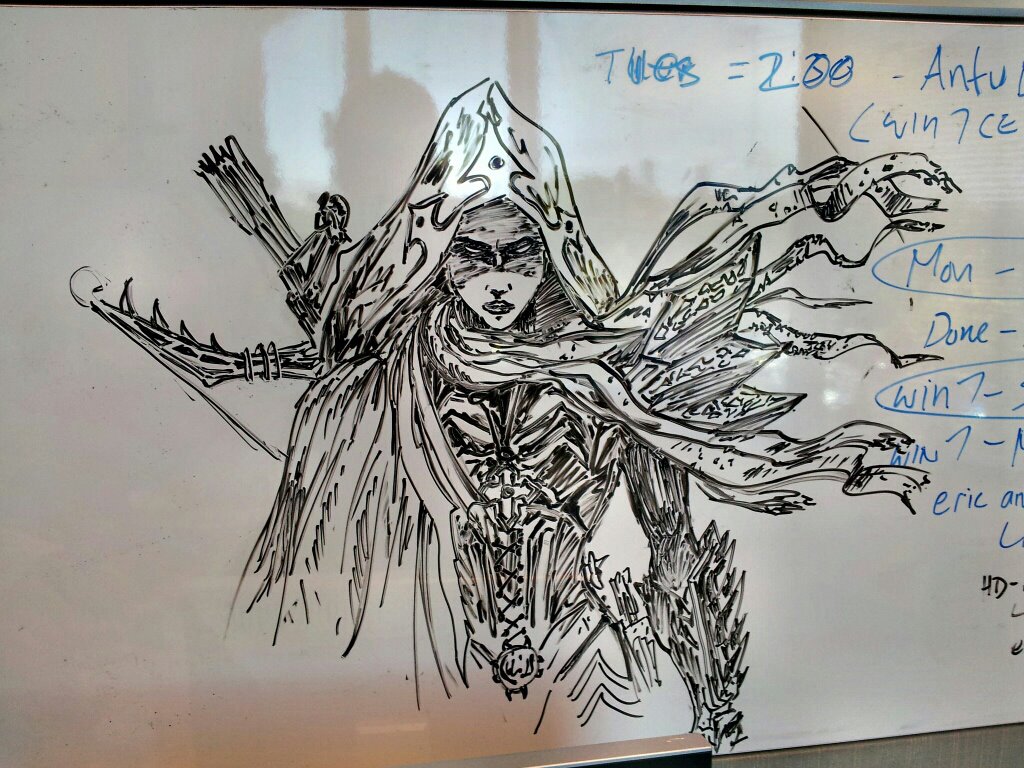 Whiteboard Demon Hunter