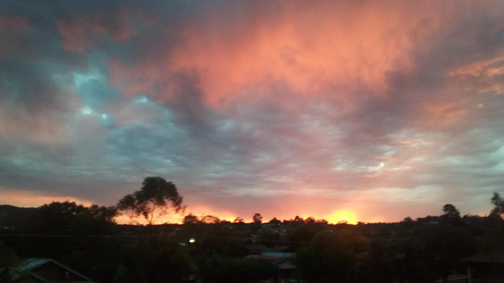 sunset after a storm