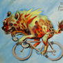 Hyena On A Bicycle