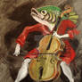 Fish Playing Cello