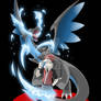 Pokemon Trainer Red and Mega Charizard X