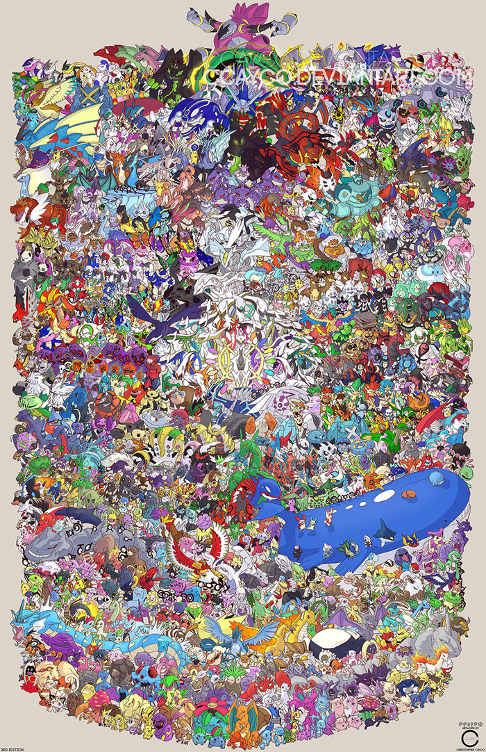 Pokemon Draw Em All (Gen 1-6)