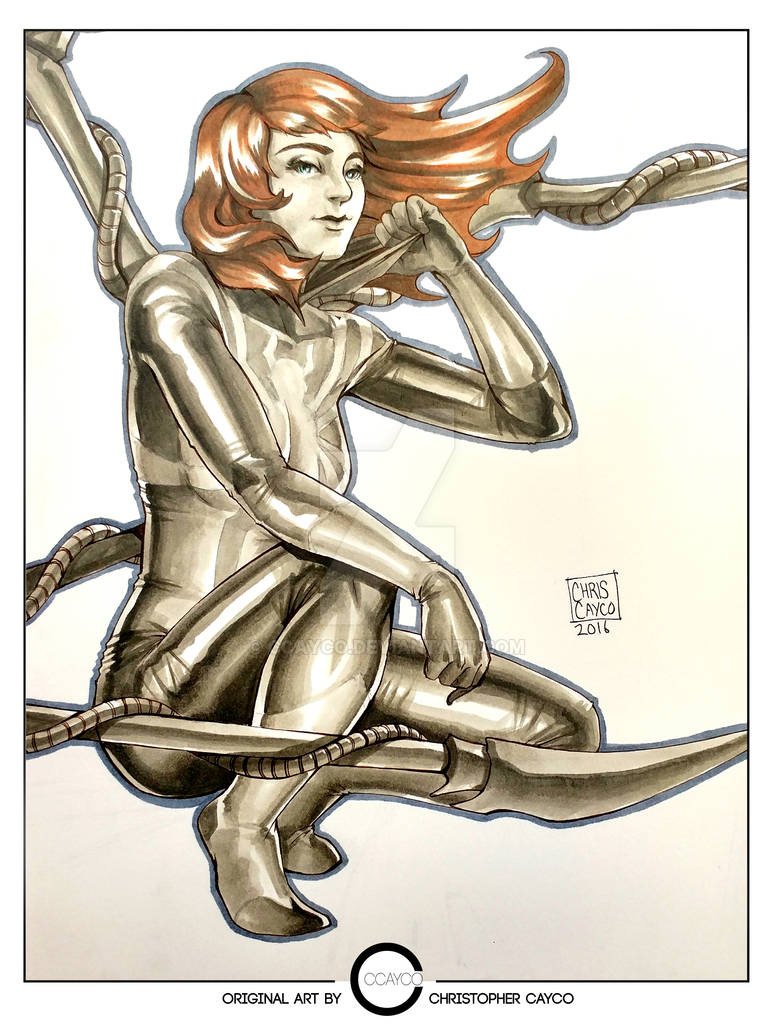 Mary Jane Iron Spider Commission by ccayco